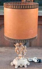 Vintage Schemerlamp Tafellamp Resin met Engeltjes, Antiek en Kunst, Antiek | Lampen, Ophalen of Verzenden