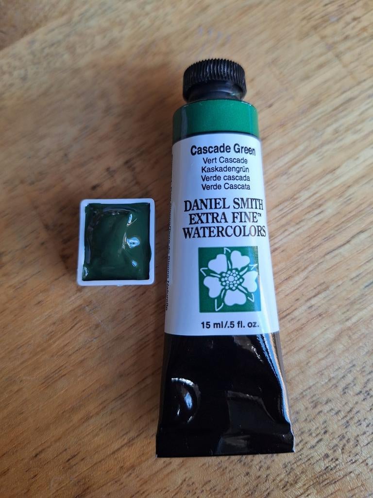 Daniel Smith ½ napje Cascade Green aquarelverf, Ophalen of Verzenden, Zo goed als nieuw, Waterverf