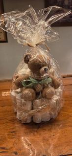 Luiertaart met handgemaakt beertje, Ophalen of Verzenden, Nieuw, Kraamcadeau