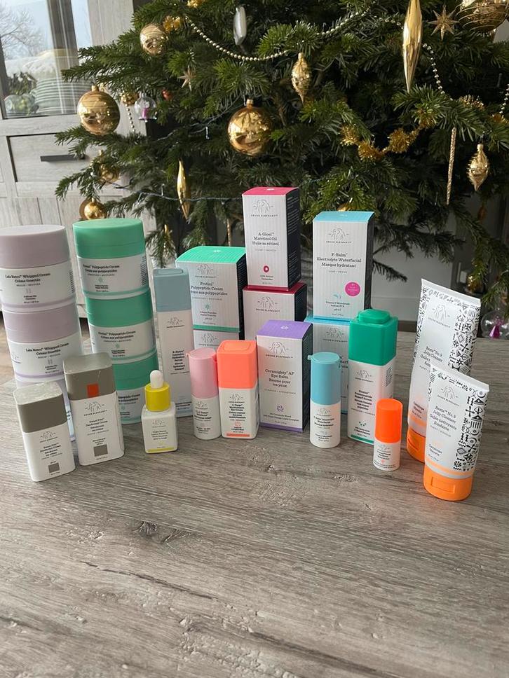 Lege Drunk Elephant potten, flesjes en doosjes, Sieraden, Tassen en Uiterlijk, Uiterlijk | Gezichtsverzorging, Gebruikt, Verzorging