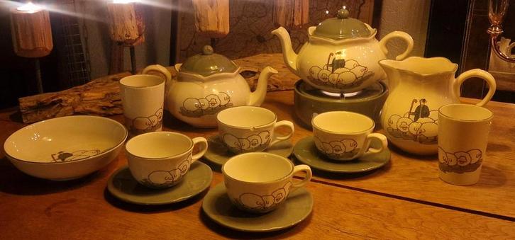 Zeller Fayencerie Servies met Schaapjes, Antiek en Kunst, Antiek | Servies compleet, Ophalen