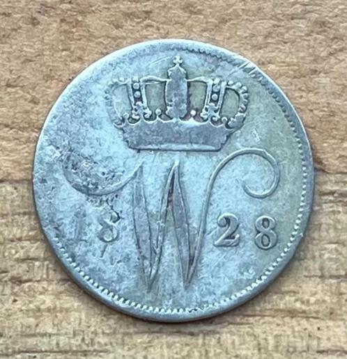 10 cent 1828 Utrecht Willem I, Postzegels en Munten, Munten | Nederland