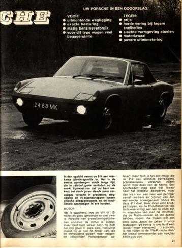 Autovisie test Porsche 914 /4 L beschikbaar voor biedingen