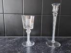 Wijnslingerglas met wapen Zwijndrecht/slingerglas kandelaar, Ophalen, Glas of Glazen, Overige stijlen, Glas