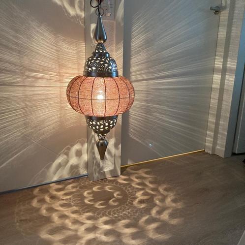 Hanglamp oosters - Hanglamp arabesque groot kleur bruin., Huis en Inrichting, Lampen | Hanglampen, Gebruikt, 50 tot 75 cm, Metaal