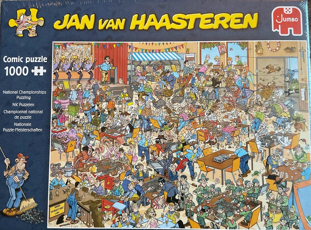 Jan van Haasteren puzzel 1000 Nk puzzelen, Ophalen of Verzenden, 500 t/m 1500 stukjes, Zo goed als nieuw