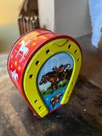 Japan blikken spaarpot paardensport, Ophalen of Verzenden, Gebruikt, Metaal of Blik, Overige thema's