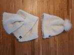 Witte Muts & Sjaal Set Meisje 6-10 jaar WE, WE, Ophalen of Verzenden, Nieuw, Maat 34 (XS) of kleiner