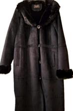 Yoek Zwarte Lange lammy Coat Maat 54, Yoek, Zwart, Maat 46/48 (XL) of groter, Ophalen of Verzenden