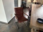 12 bruine eetkamer stoelen, Huis en Inrichting, Ophalen, Bruin, M, Leer