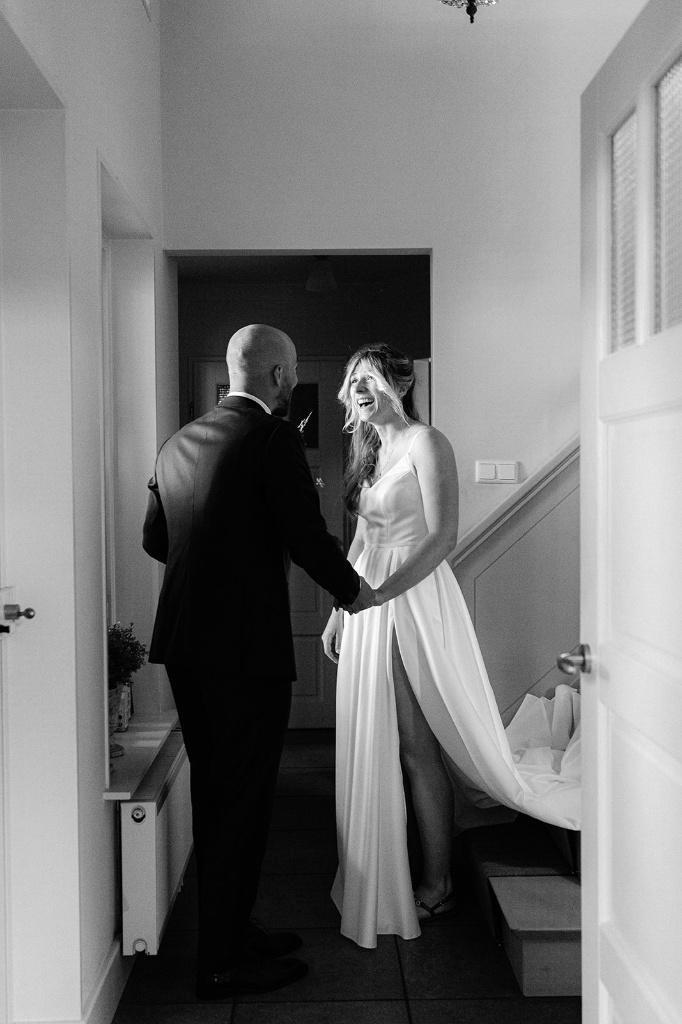 Trouwjurk satijn korset (Olivia Bottega), Kleding | Dames, Trouwkleding en Trouwaccessoires, Zo goed als nieuw, Trouwjurk, Wit