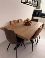 Eettafel van Mangohout, Ophalen, 50 tot 100 cm, Zo goed als nieuw, 150 tot 200 cm