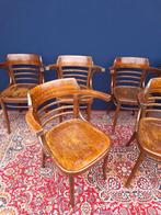 2 vintage café stoelen, Thonet style gebogen gestoomd beuken, Gebruikt, Ophalen of Verzenden, Hout