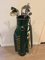 Retro Jaguar golftas en -sticks., Ophalen, Zo goed als nieuw, Tas