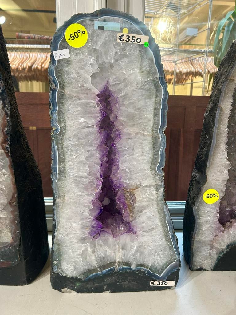 Amethist Geode - 50% Korting!, Ophalen of Verzenden, Mineraal