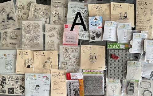 Niet gebruikte wat oudere cling en clear stempels, Hobby en Vrije tijd, Stempelen, Nieuw, Clearstamp, Ophalen of Verzenden