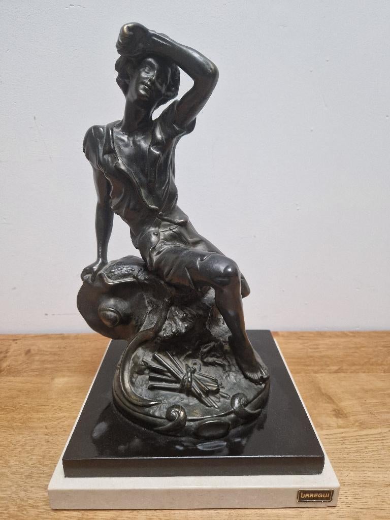 Sculptuur metaal, Antiek en Kunst, Kunst | Beelden en Houtsnijwerken, Ophalen of Verzenden