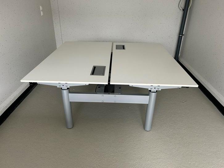 Gispen Verstelbaar Bureau 160x80cm, Huis en Inrichting, Bureaus, Gebruikt, Bureau, In hoogte verstelbaar, Ophalen