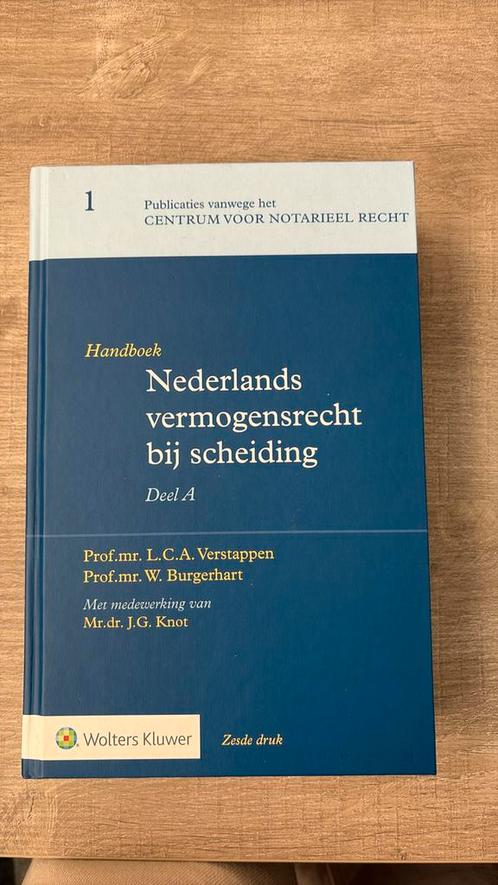 Nederlands vermogensrecht bij scheiding deel A (6de druk), Boeken, Studieboeken en Cursussen, Zo goed als nieuw, WO, Alpha, Ophalen of Verzenden
