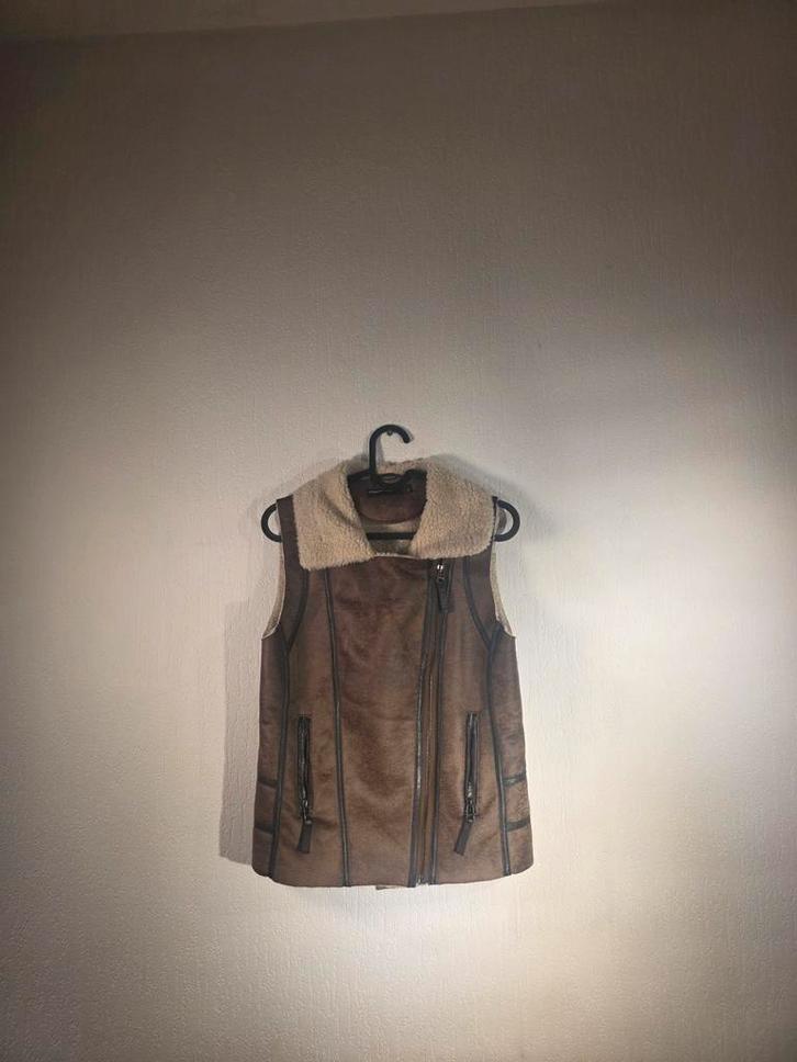 Soyaconcept Bodywarmer Aviator - Maat S, Kleding | Dames, Bodywarmers, Zo goed als nieuw, Maat 36 (S), Bruin, Ophalen of Verzenden