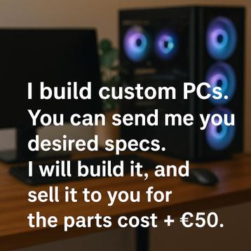 CUSTOM PC’S beschikbaar voor biedingen