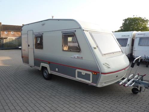 Beyerland Sprinter 460 MD + Voortent + Fietsendrager, Caravans en Kamperen, Caravans, Bedrijf, tot en met 4, 750 - 1000 kg, Treinzit