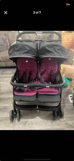 dubbele kinderwagen / double pram / buggy, Kinderen en Baby's, Tweelingen en Meerlingen, Ophalen of Verzenden, Zo goed als nieuw