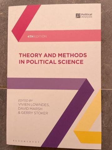 Theory and Methods in Political Science beschikbaar voor biedingen