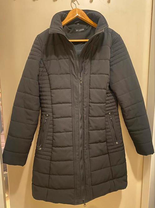 Bk Leder Winterjas zwart maat 44, Kleding | Dames, Jassen | Winter, Zo goed als nieuw, Maat 42/44 (L), Zwart, Ophalen