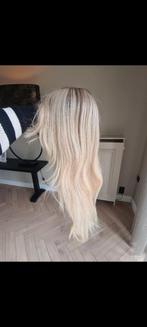 Haarstuk Hair Elements blond met donkere inkijk., Gebruikt, Ophalen of Verzenden, Pruik of Haarverlenging