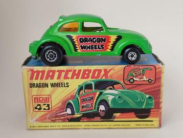 DRAGON WHEELS No43 MATCHBOX VOLKSWAGEN UIT 1971 ONBESPEELD  beschikbaar voor biedingen