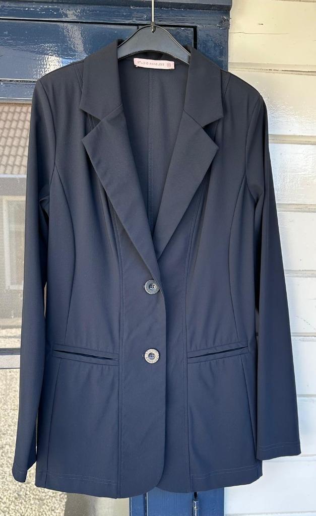 Studio Anneloes blazer maat XS, Kleding | Dames, Jasjes, Kostuums en Pakken, Zo goed als nieuw, Maat 34 (XS) of kleiner, Blauw