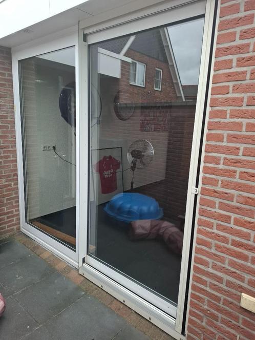 schuifpui, Doe-het-zelf en Verbouw, Kozijnen en Schuifpuien, Gebruikt, Schuifpui, Kunststof, 225 cm of meer, 225 cm of meer, Ophalen