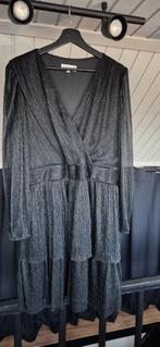 LOLA LIZA Zwarte Glitter Jurk - Maat 48, Zwart, Maat 46/48 (XL) of groter, LOLA LIZA, Ophalen of Verzenden