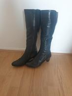 Elegante leren laarzen - Maat 36, Ophalen of Verzenden, Gedragen, Zwart, Hoge laarzen