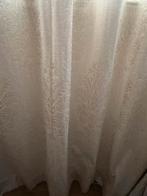 2xgordijnen van dubbel geweven stof, Ophalen of Verzenden, Zo goed als nieuw, Beige, 200 cm of meer