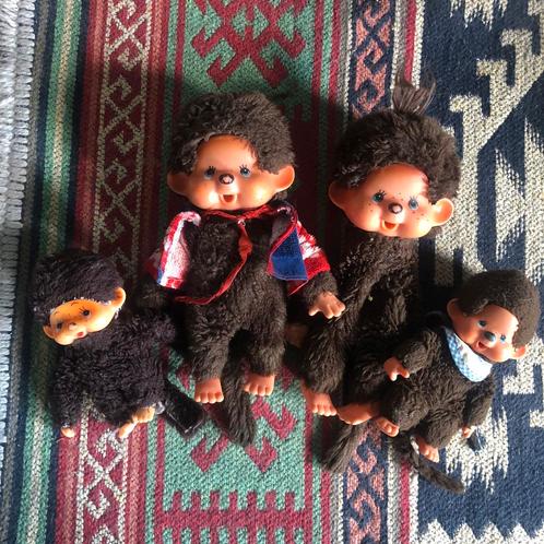 Vintage Monchhichi aapjes, Verzamelen, Poppen, Gebruikt, Pop, Ophalen of Verzenden