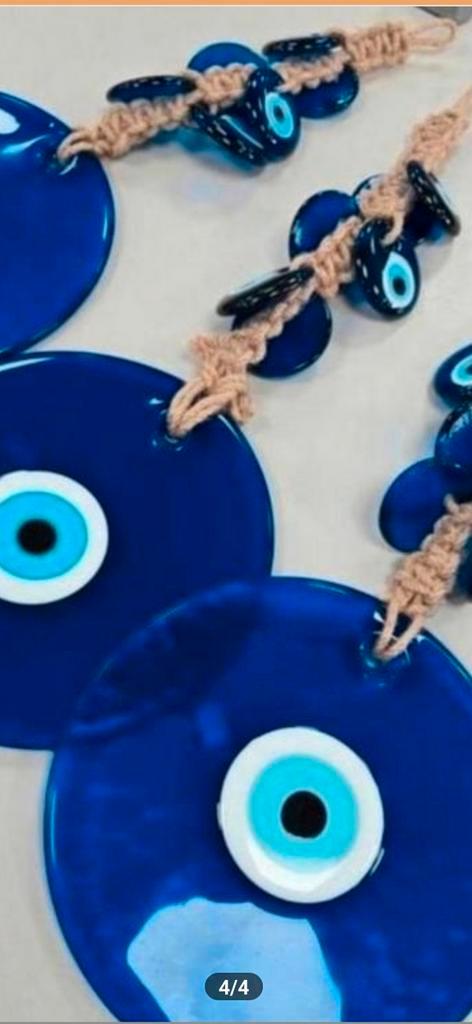 💫💫💫NAZAR BONCUGU (BOZE OOG)💫Blauw Oog Bescherming Hanger, Huis en Inrichting, Woonaccessoires | Wanddecoraties, Zo goed als nieuw
