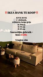 Ikea kivik bank grijs (half jaar oud), Ophalen, Zo goed als nieuw