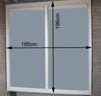 Glazen windscherm maat 196 cm hoog en 184 cm breed, Tuin en Terras, Ophalen, Gebruikt