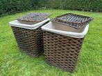 Prachtige grote wasgoed opberg manden €15,- per set, Ophalen, Zo goed als nieuw, Rond, Riet