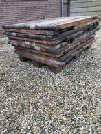 Hardhouten balken 100x9,3 x4,5 cm, Doe-het-zelf en Verbouw, Hout en Planken, Ophalen, Gebruikt, 50 mm of meer, Balk