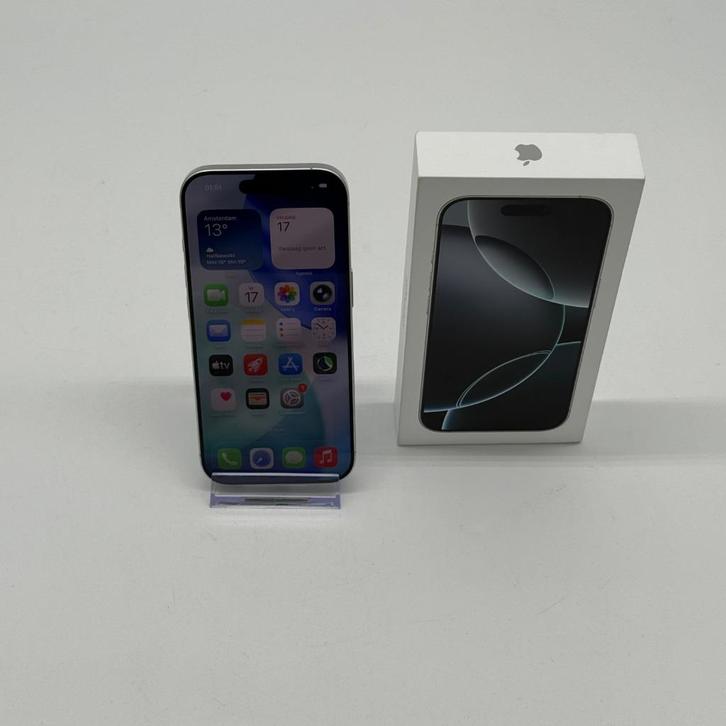 Apple iPhone 16 Pro | 128GB | Wit | Compleet met doos, Telecommunicatie, Mobiele telefoons | Apple iPhone, Zo goed als nieuw, 128 GB