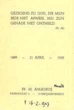 Fr. M. Amadeus Houët 1889-1939 's-Hertogenbosch, Ophalen of Verzenden
