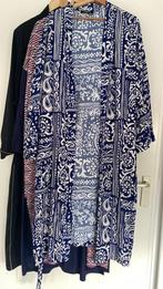 Blauwe Kimono met Print, Kleding | Dames, Ophalen of Verzenden, Zo goed als nieuw, Blauw, Jasje of Colbert