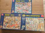 3 x Jan van haasteren puzzels, Ophalen, 500 t/m 1500 stukjes, Zo goed als nieuw