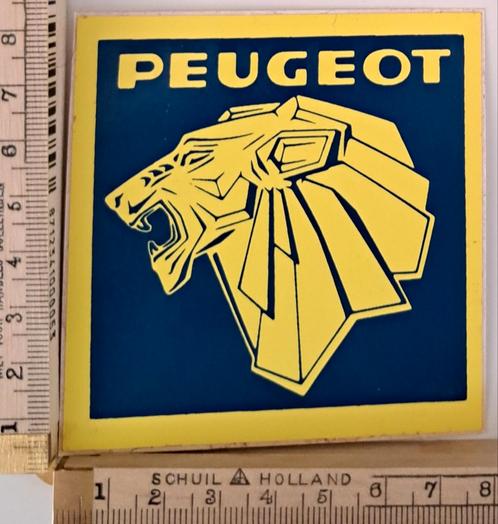Vintage sticker autosticker logo merk Peugeot Leeuw, Verzamelen, Stickers, Zo goed als nieuw, Overige typen, Ophalen of Verzenden