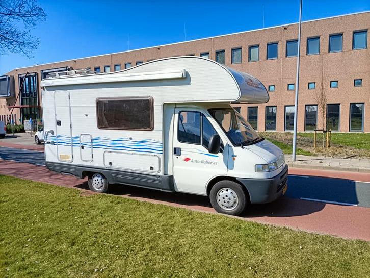 Rollerteam 5 slaapplaatsen 2002, Caravans en Kamperen, Campers, Bedrijf, tot en met 5, Alkoof, Fiat, Diesel, Handgeschakeld, Treinzit