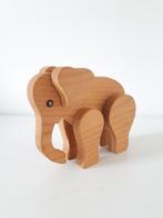 70's vintage olifant beeldje van hout jaren 70 olifantje, Ophalen of Verzenden