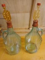 Twee wijn/ vergistings flessen met waterslot., Ophalen, Gebruikt